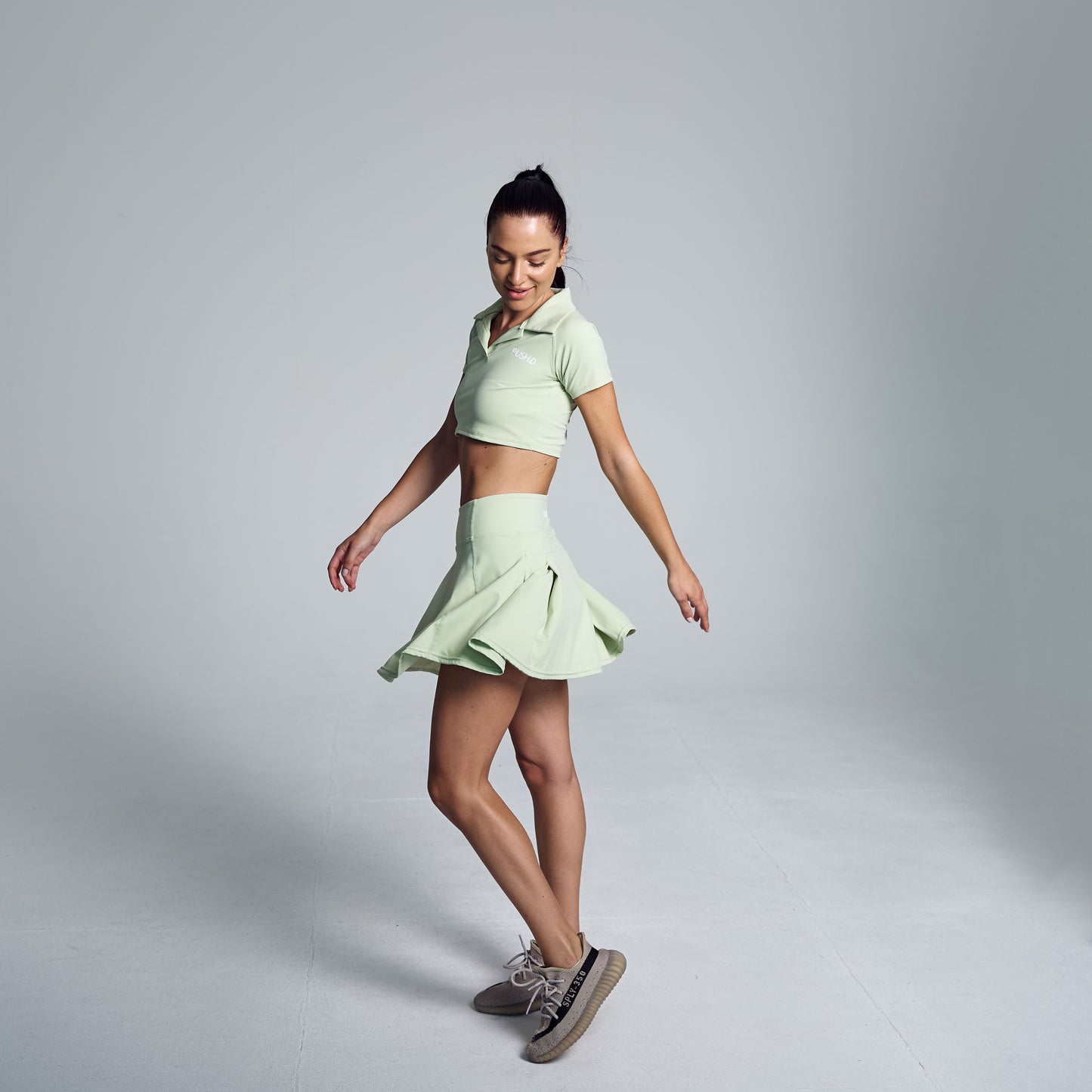 Court Flow Matcha Tennis Top