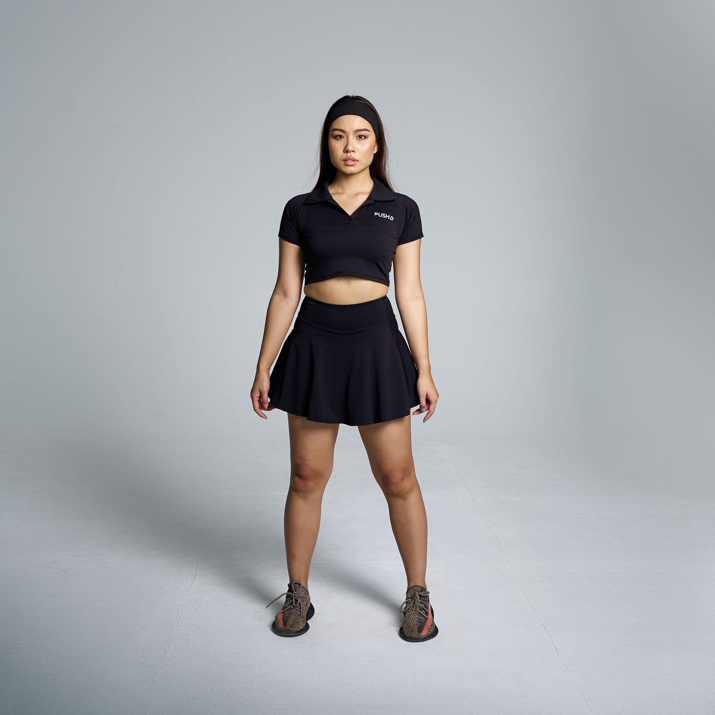 Court Flow Black Tennis skirt