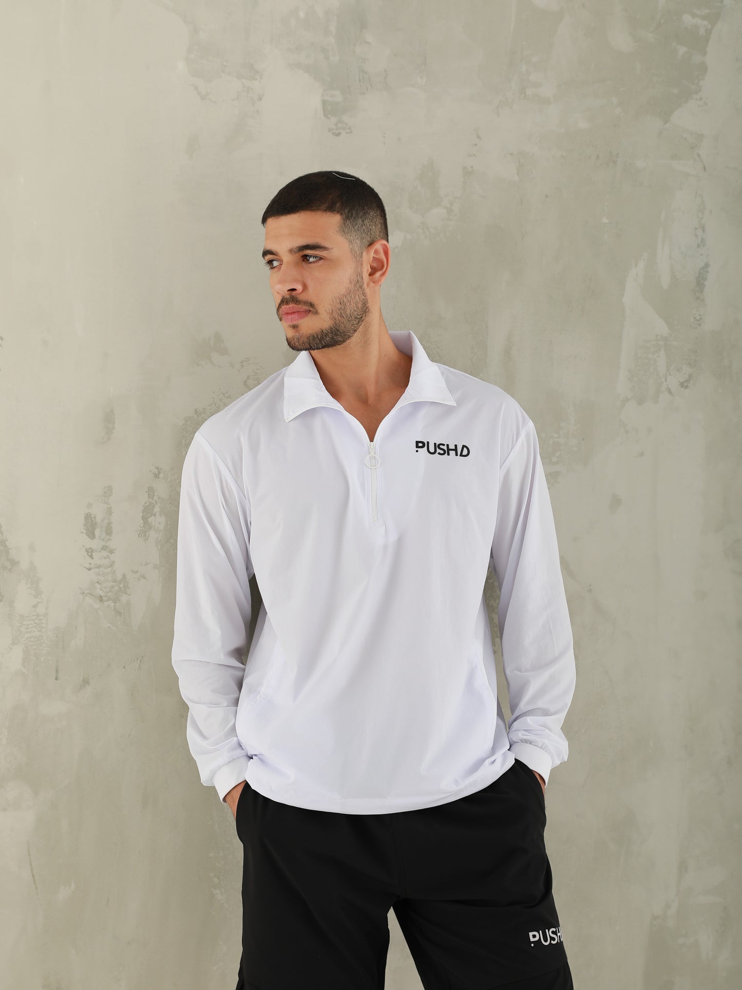 All Essential Windbreaker Jacket in White