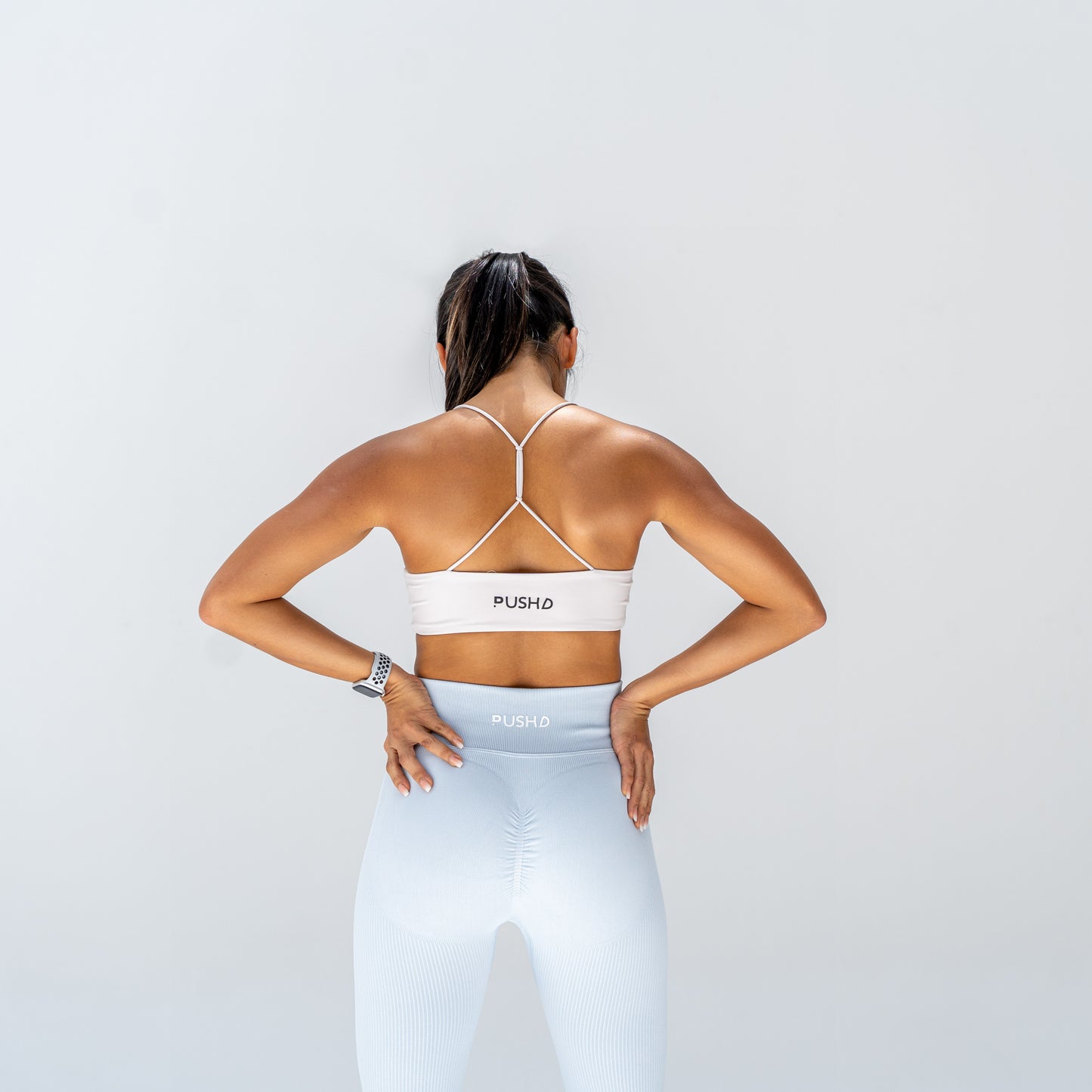Criss-Cross White Solo Sports Bra
