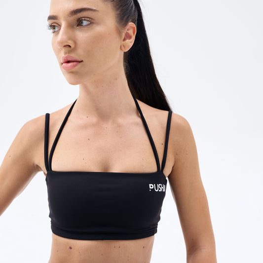 FitGlam Dusty Black Sports Bra