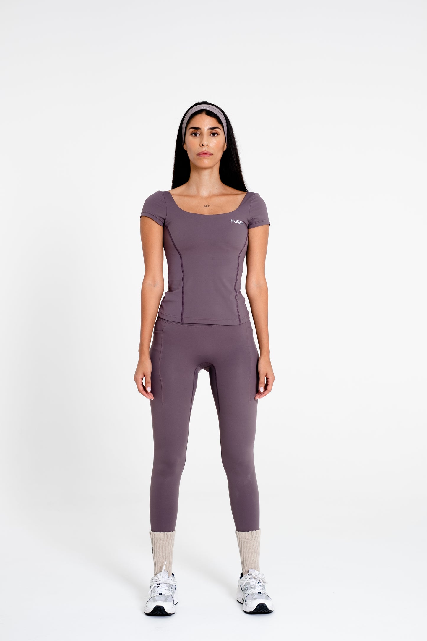 Dusty Violet Limitless Short Sleeve Top